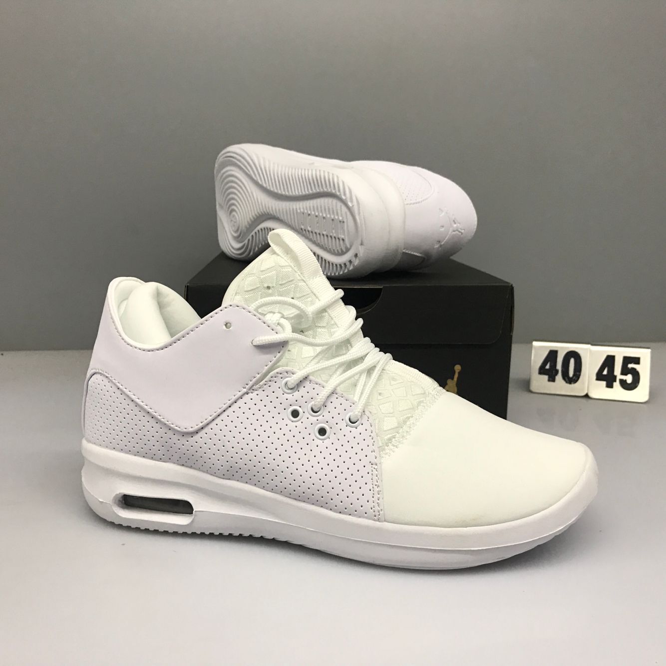 Nike Air Jordan First Classic All White Running Shoes